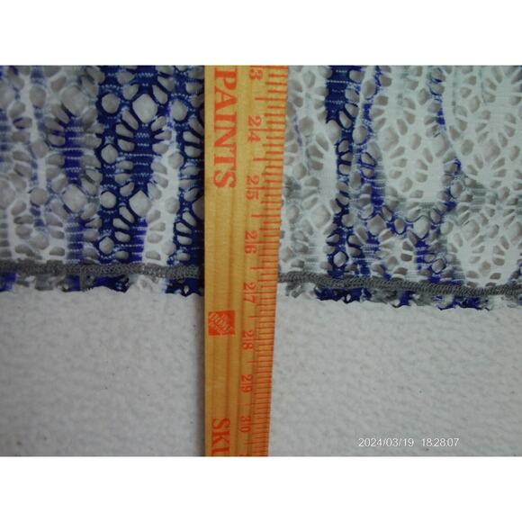 Chicos Weekends Size‎ 3 -Large 3/4 Sleeve Full Zip Jacket Women Purple Polyester - Picture 7 of 8